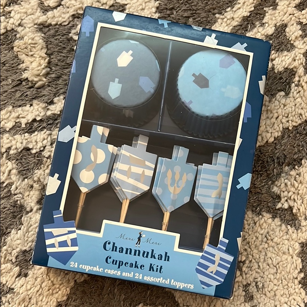 Meri Meri Hanukkah / Chanukkah cupcake kit, NIB!